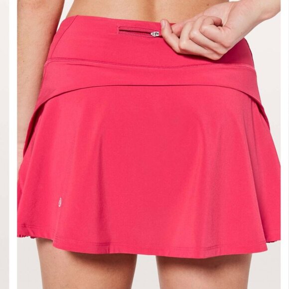 Lululemon Play Off The Pleats Skirt *13" Fuchsia Pink Size 8 - Picture 2 of 9